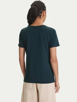T-shirt V5YI13 J1314 Verde Regular Fit