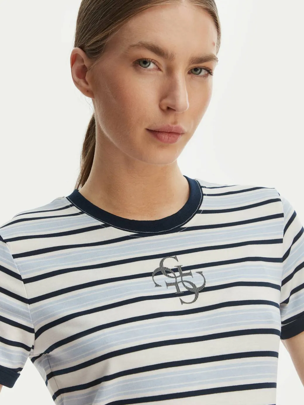 T-shirt W6GI18 K3040 Blu Classic Fit