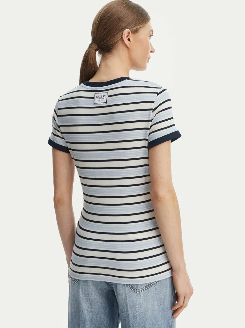 T-shirt W6GI18 K3040 Blu Classic Fit