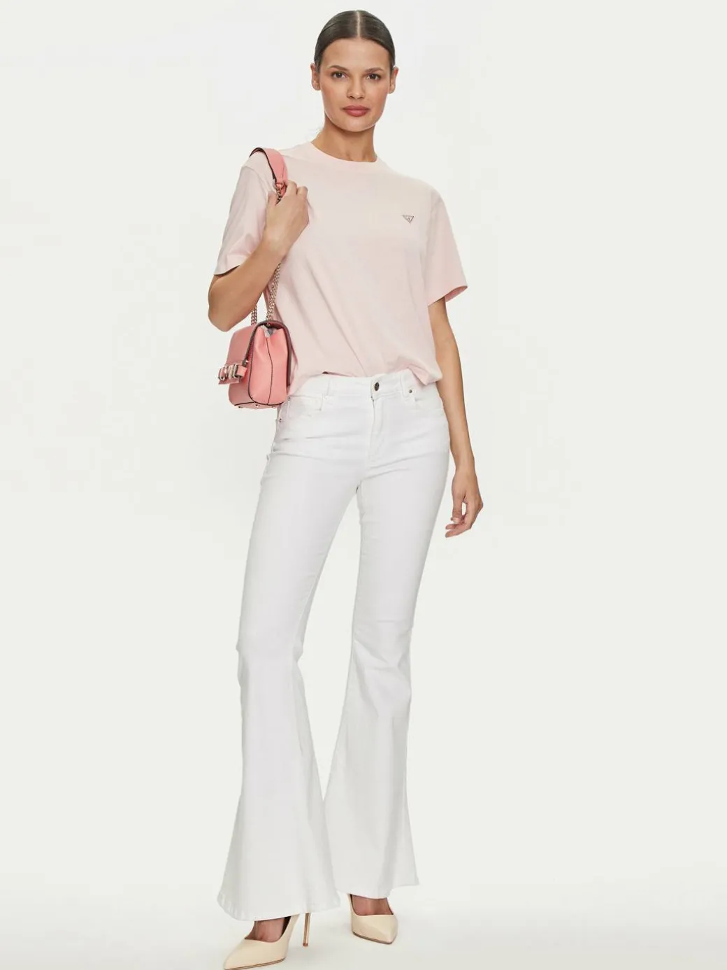 T-shirt W4YI05 K8HM0 Rosa Regular Fit