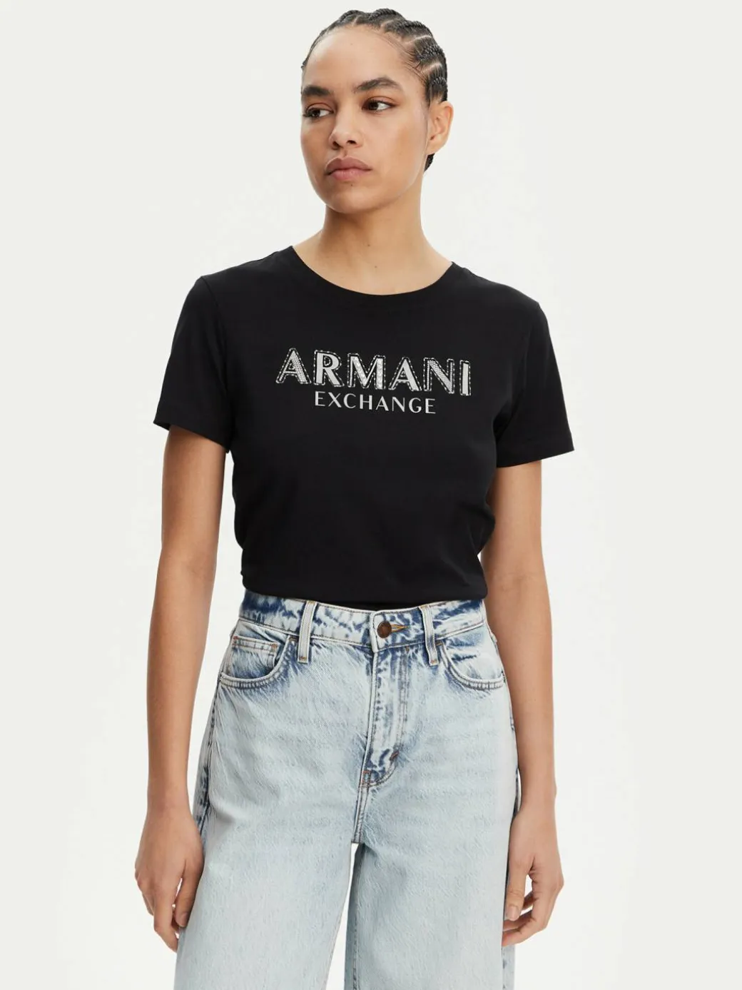 T-shirt XW000387 AF10354 UC001 Nero Regular Fit