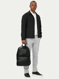 Zaino Emblem Aop Deboss Round Backpack LV04D3560G Nero