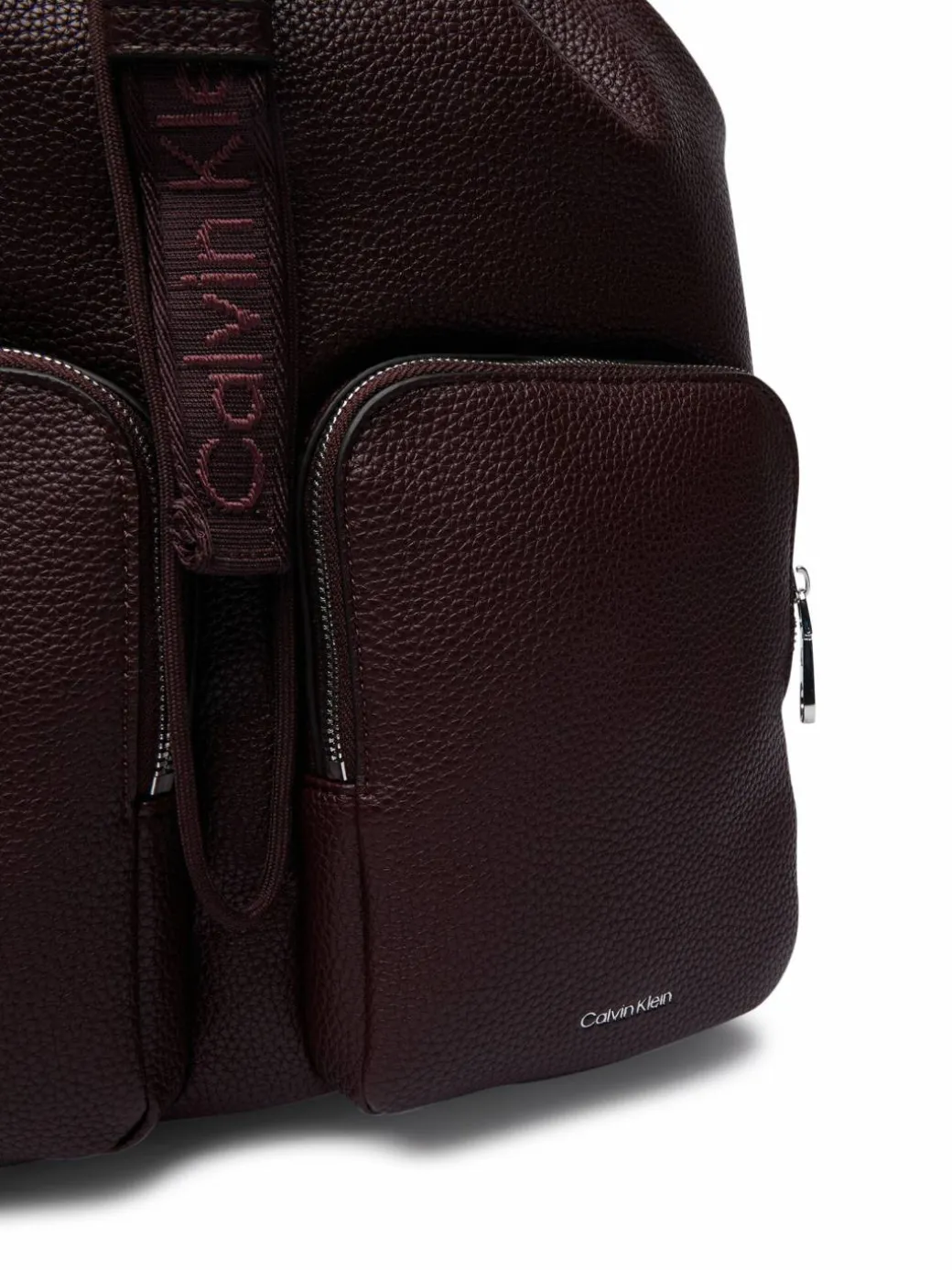 Zaino Weebbing Strap Flap Backpack LV04F3645G Bordeaux